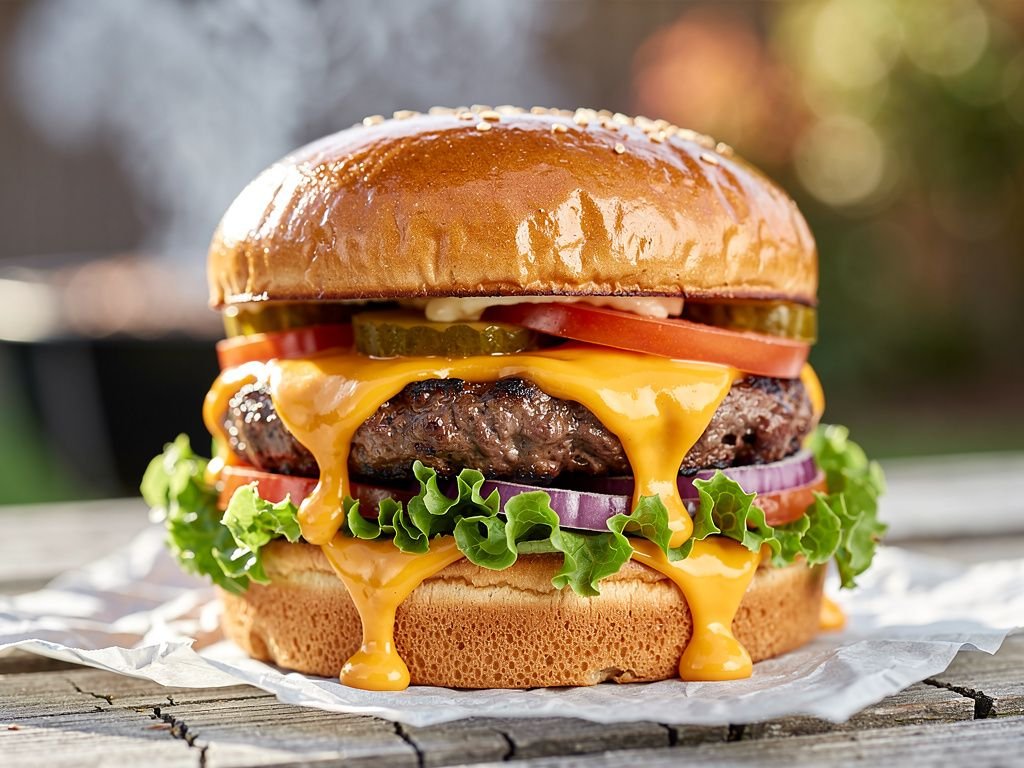 Backyard Grilled Cheeseburgers