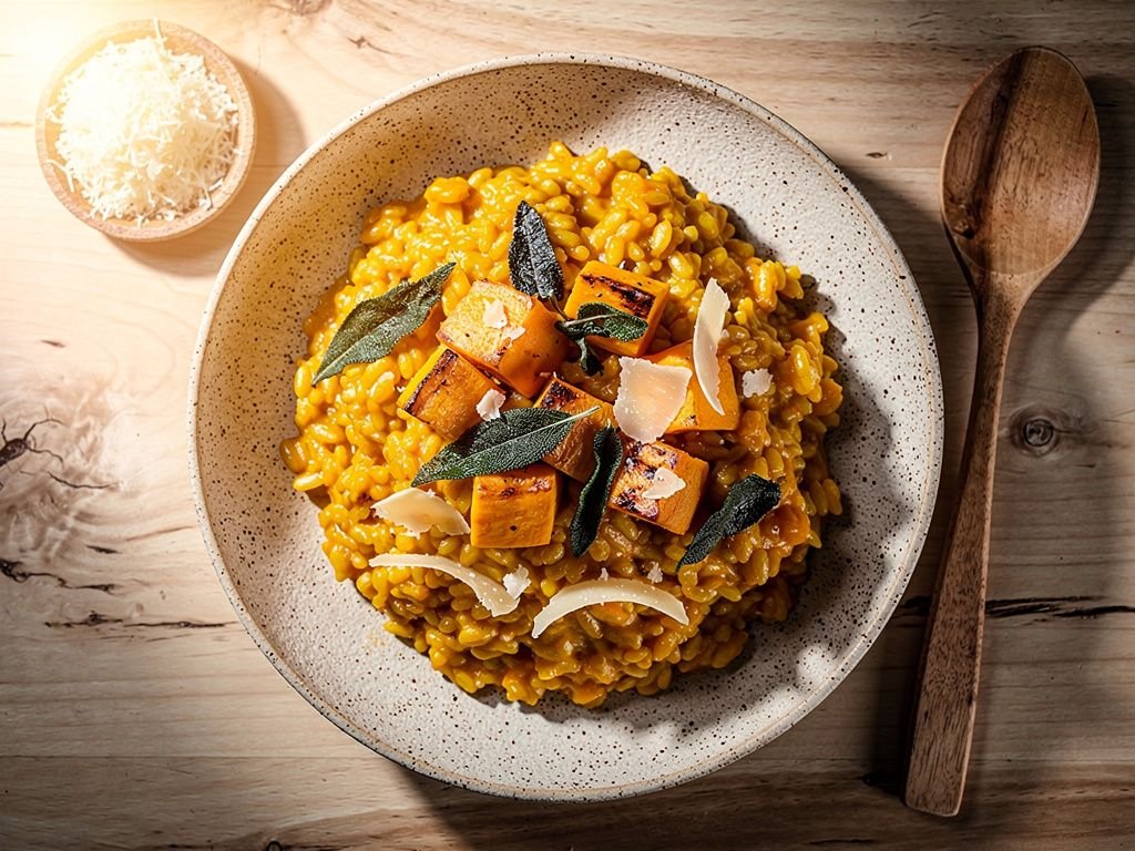 Butternut Squash Risotto with Crispy Sage