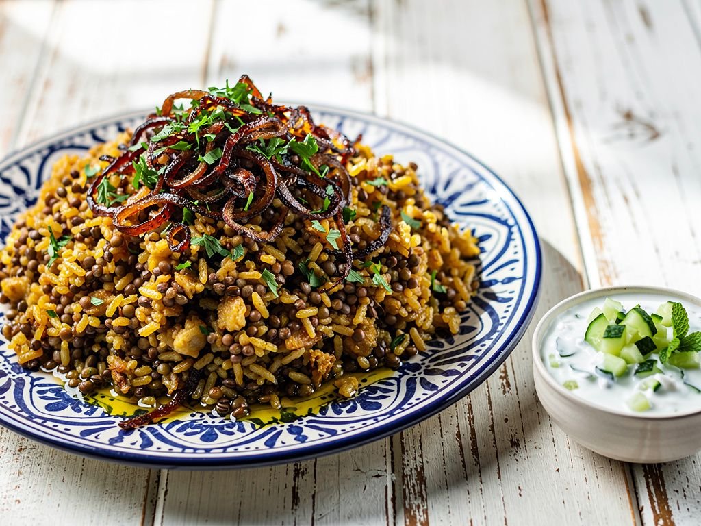Mujadara with Crispy Onions