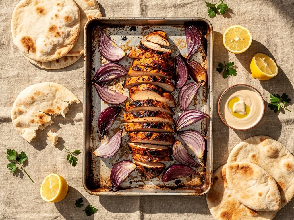 Sheet Pan Chicken Shawarma