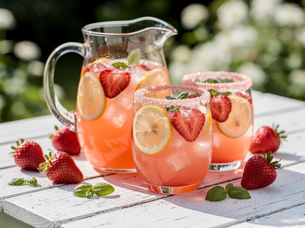 Strawberry Basil Lemonade